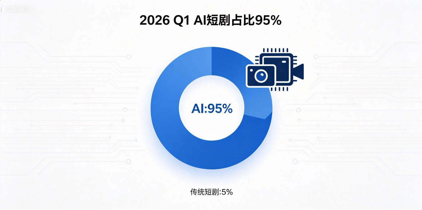 2026 年 AI 短剧一季度占比超 95%、演员大面积失业、影视行业洗牌