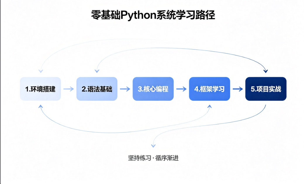 零基础Python系统学习路径