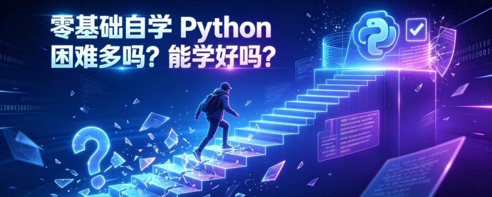 零基础自学 Python 困难多吗？能学好吗？