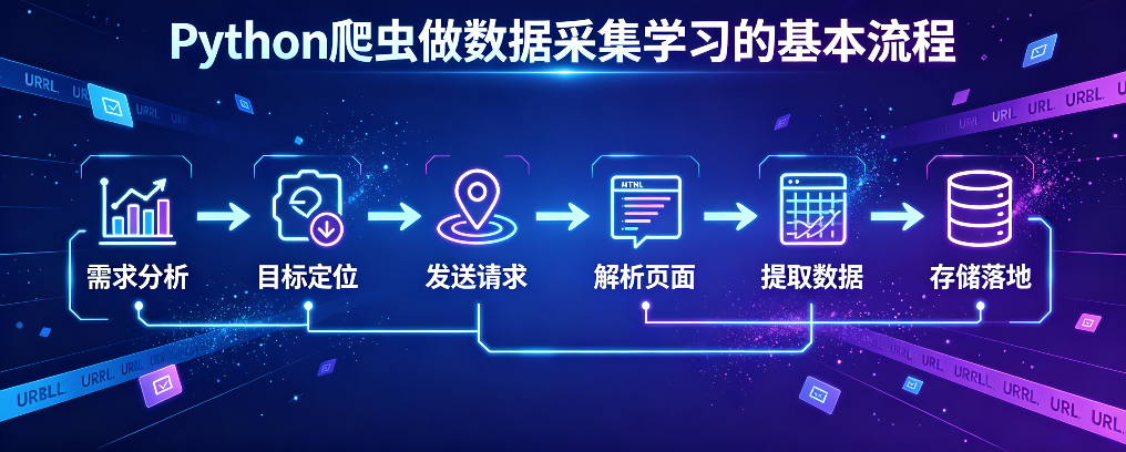 Python 爬虫做数据采集   学习的基本流程