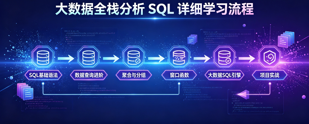 大数据全栈分析 SQL  详细学习流程