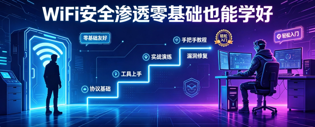 WiFi 安全渗透零基础也能学好