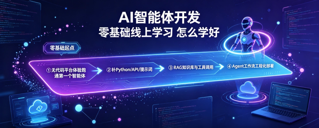 AI 智能体开发在线学习零基础怎么才能学好？