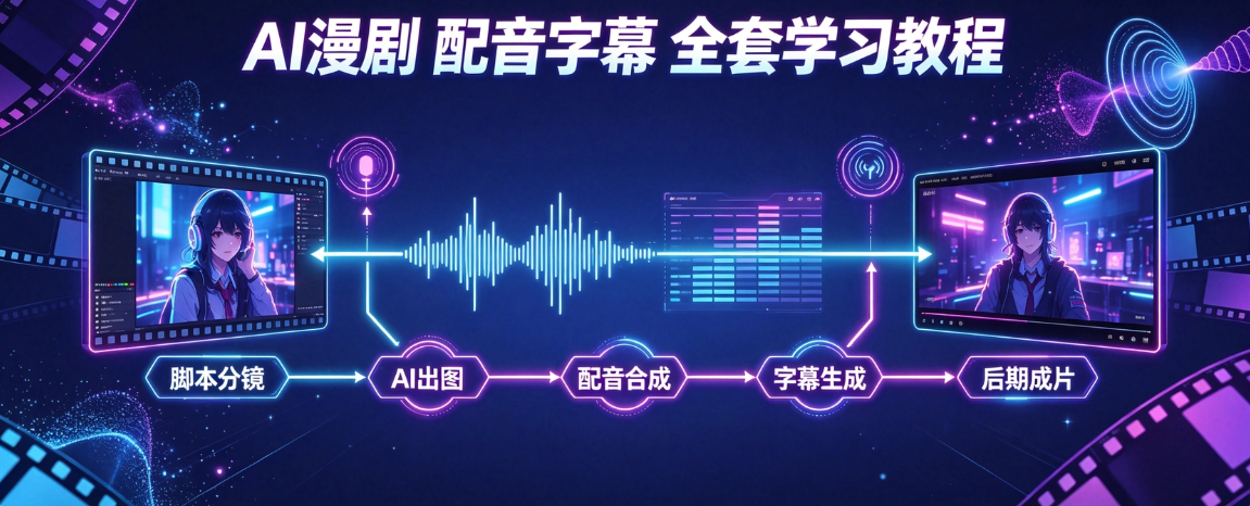 AI 漫剧配音字幕全套学习教程