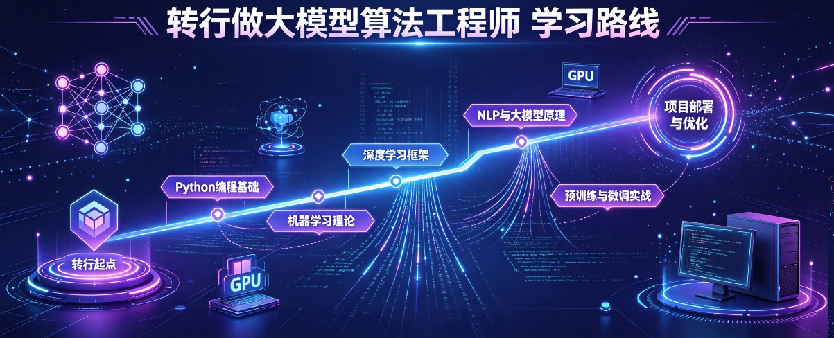 转行做大模型算法工程师学习路线